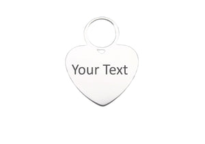 SILVER Heart Charm - Traveller Charms